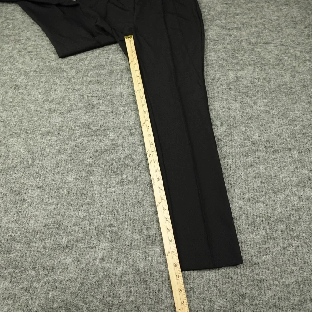 Lafayette 148 New York Pants Womens 10 Black Gramercy Acclaimed Stretch Straight - Picture 5 of 9